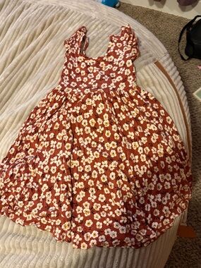 little sleepies mocha blossom flutter twirl dress